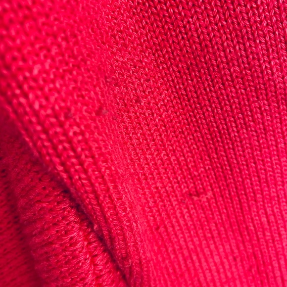 J Jill XL Tall 14 16 Sweater Cardigan Zip Up Coral Pockets V-Neck - Picture 3 of 5